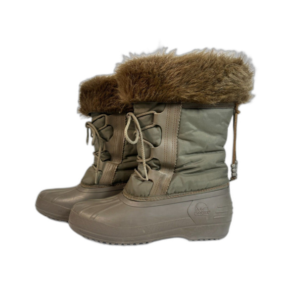 Sorel Kaufman Women's Waterproof Winter Rain Boot Liner 8 Faux Fur Canada - Picture 2 of 8